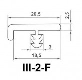 Профиль III-2-F F18 18мм