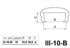 Профиль III-10-B/G C18 18мм