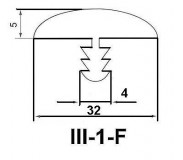 Профиль III-1-F T32 F23 32мм